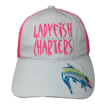 Ladyfish Charters Strapback Mesh Back Trucker Hat Multi 56cm Adjustable