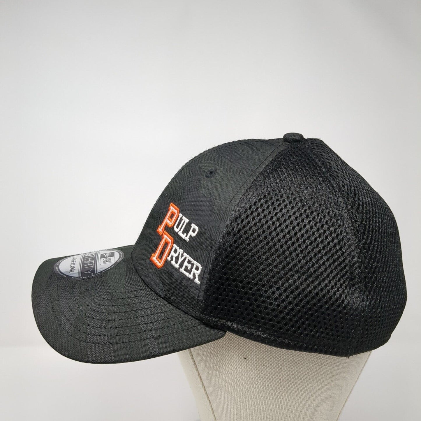 Pulp Dryer Fitted Mesh Back Hat Camo L/XL Got Pulp? New Era 39Thirty