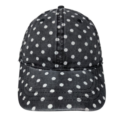 Unbranded Slideback Hat Multicolor OSFM Adjustable Polka Dot Vented Holes Blank