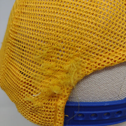 Letter S Patch Snapback Trucker Hat Multi OSFA Mesh Back American Needle