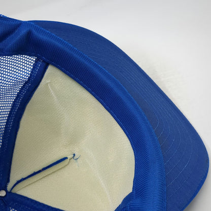 Designer Award Trucker Hat Blue One Size Mesh Snapback USA Eagle Patriotic Patch