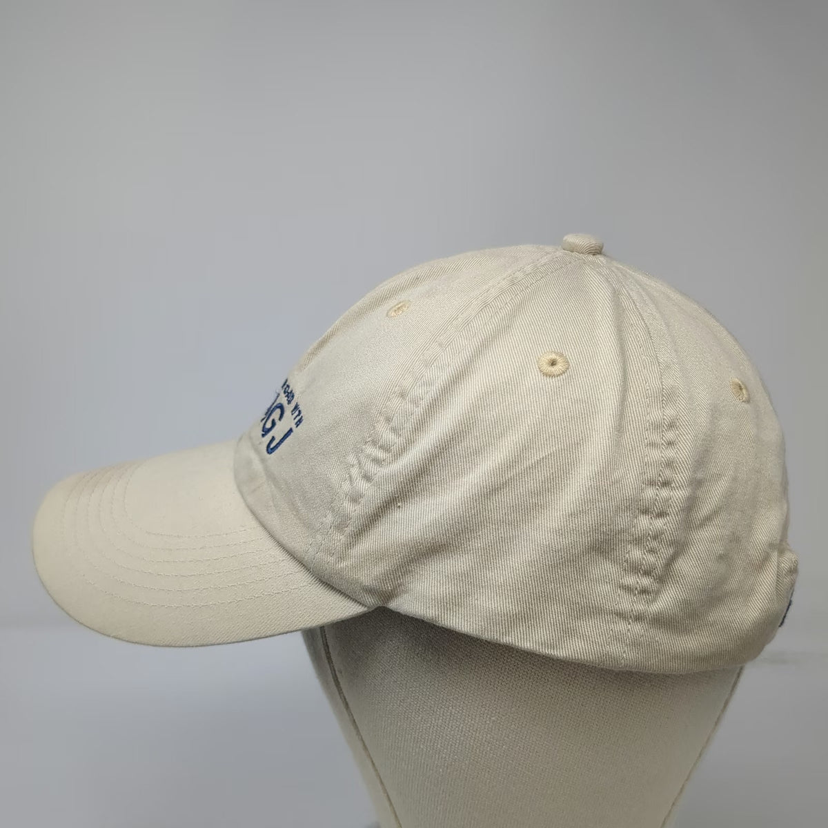 Flying J Baseball Cap Beige One Size USA Flag Hit The Road Strapback Hat