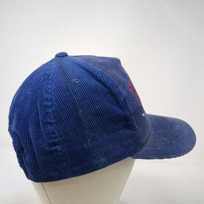 Kansas Jayhawks NCAA Blue Trucker One Size Snapback Corduroy Hat Embroidered