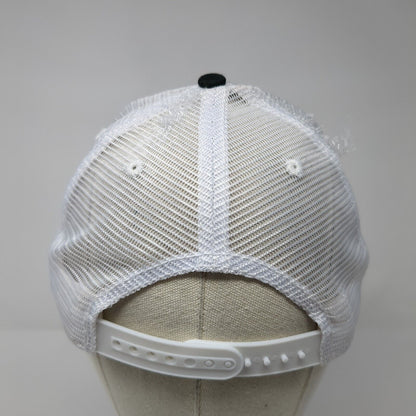 Raptor Snapback Mesh Back Trucker Hat Black One Size Embroidered 6 Panel