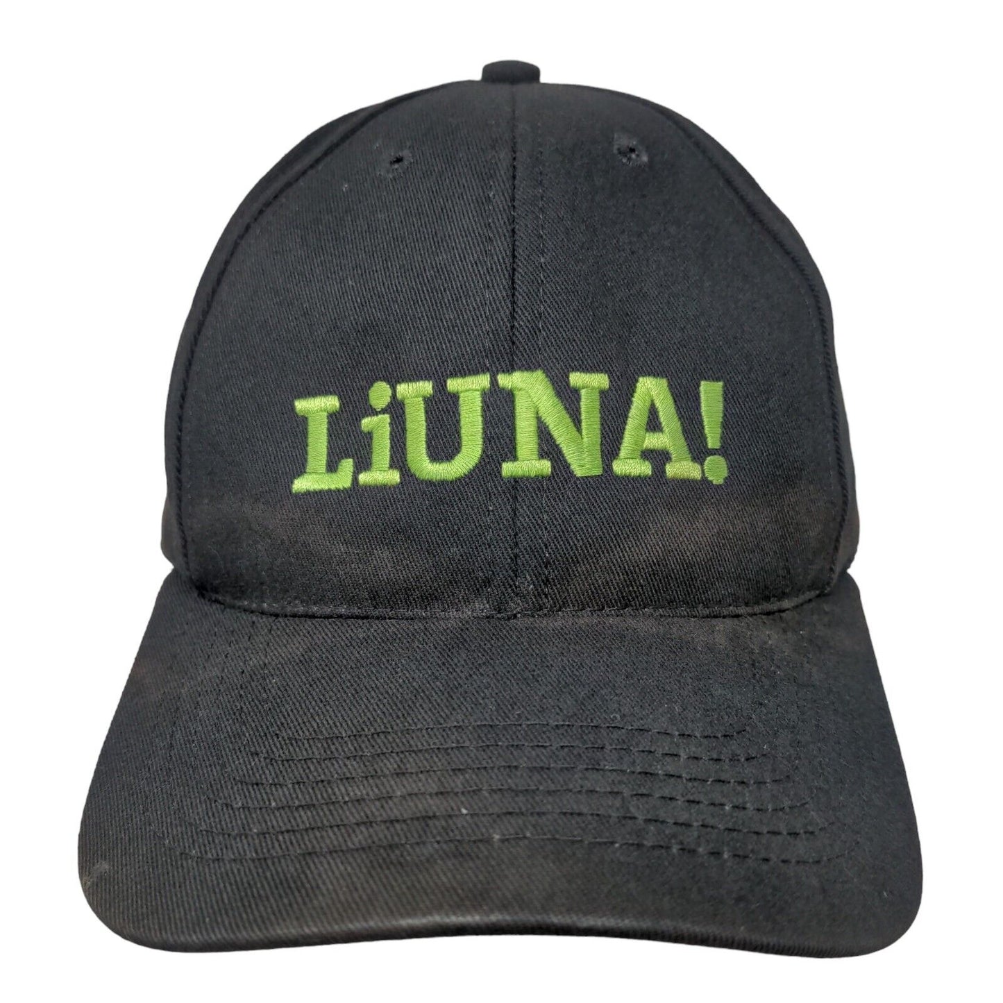Liuna! Local 120 Fitted Hat Black Large Embroidered USA Flag Patriotic 6 Panel