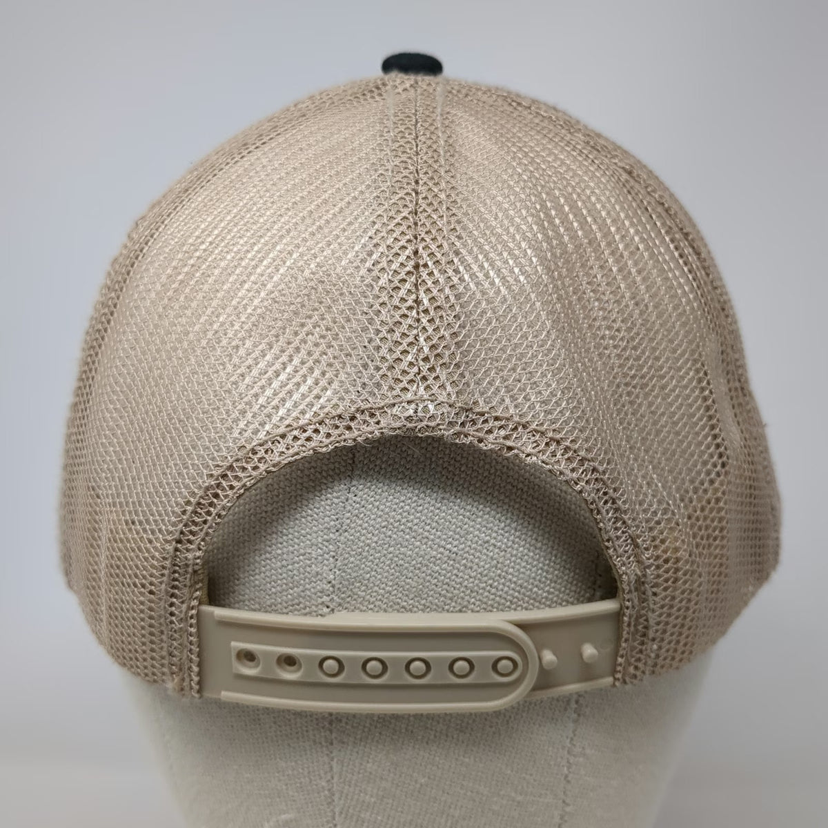 Invasion Trucker Hat Black OSFM Puerto Vallarta Mexico Anchor Patch Mesh Back