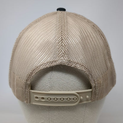 Invasion Trucker Hat Black OSFM Puerto Vallarta Mexico Anchor Patch Mesh Back