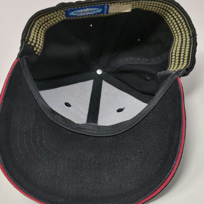Surfware Baseball Cap Black One Size Maui Hawaii Diamond Logo Red Trim Hat