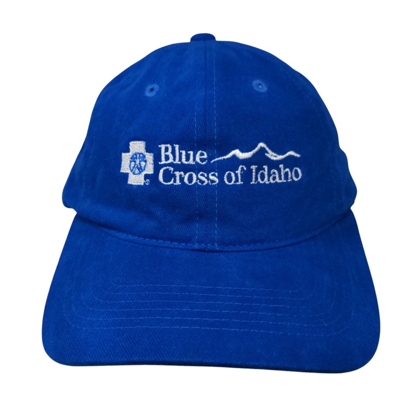 Blue Cross of Idaho Slideback Hat Blue OSFA Adjustable Vented Holes Sportsman
