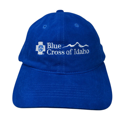 Blue Cross of Idaho Slideback Hat Blue OSFA Adjustable Vented Holes Sportsman