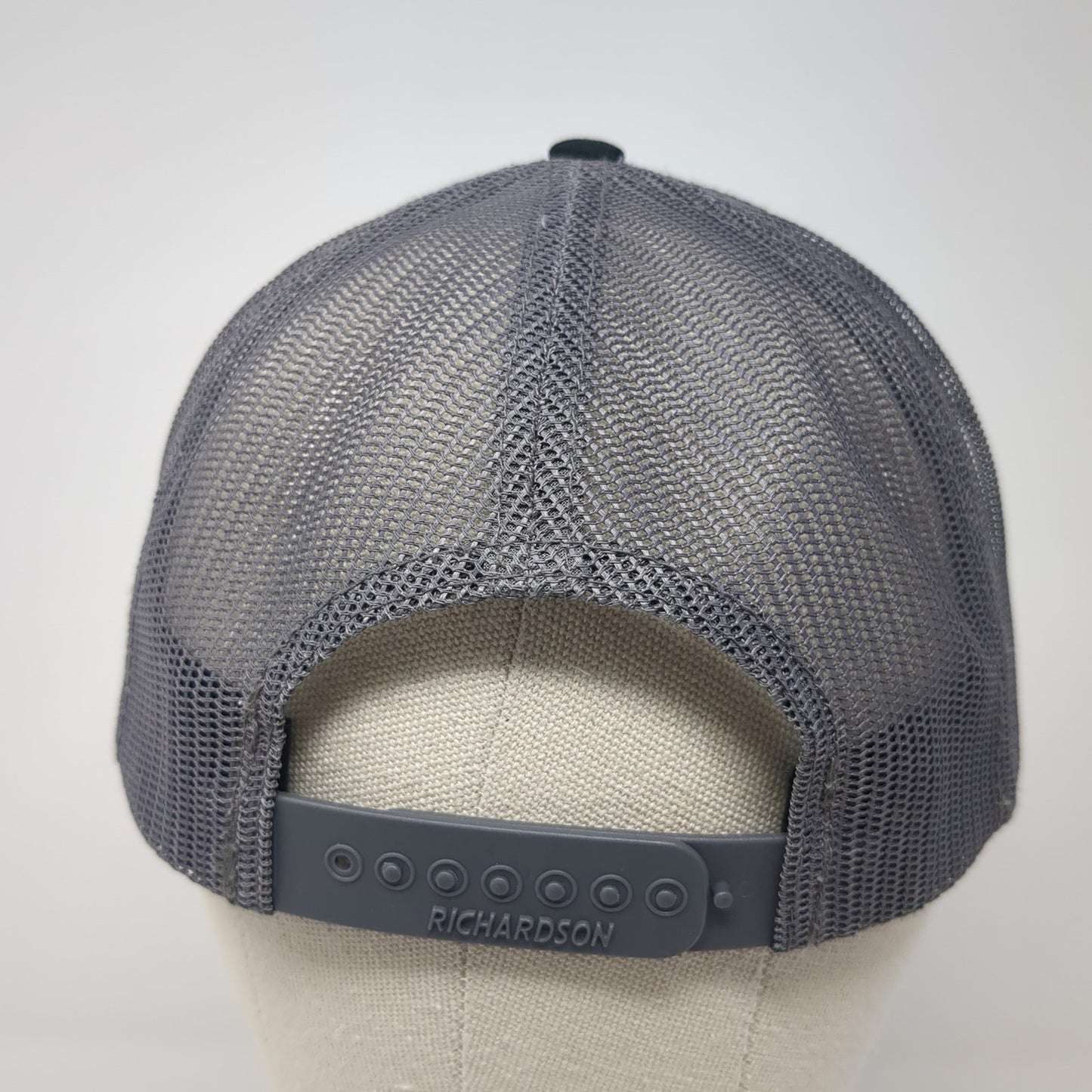 RS Electric Snapback Trucker Hat Black One Size Adjustable Mesh Back Richardson