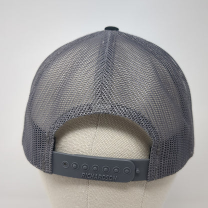 RS Electric Snapback Trucker Hat Black One Size Adjustable Mesh Back Richardson