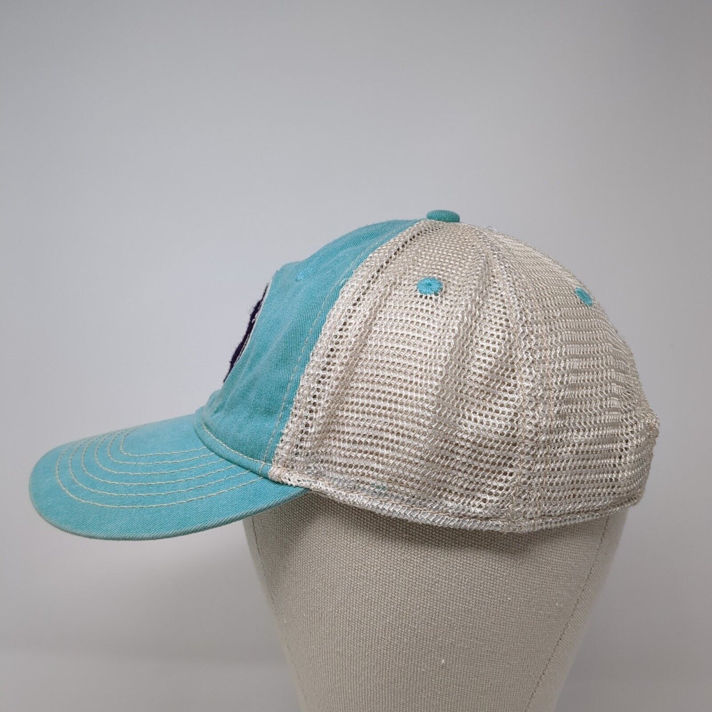 Oregon Zoo Snapback Trucker Hat Blue One Size Adjustable Mesh Back Blue84