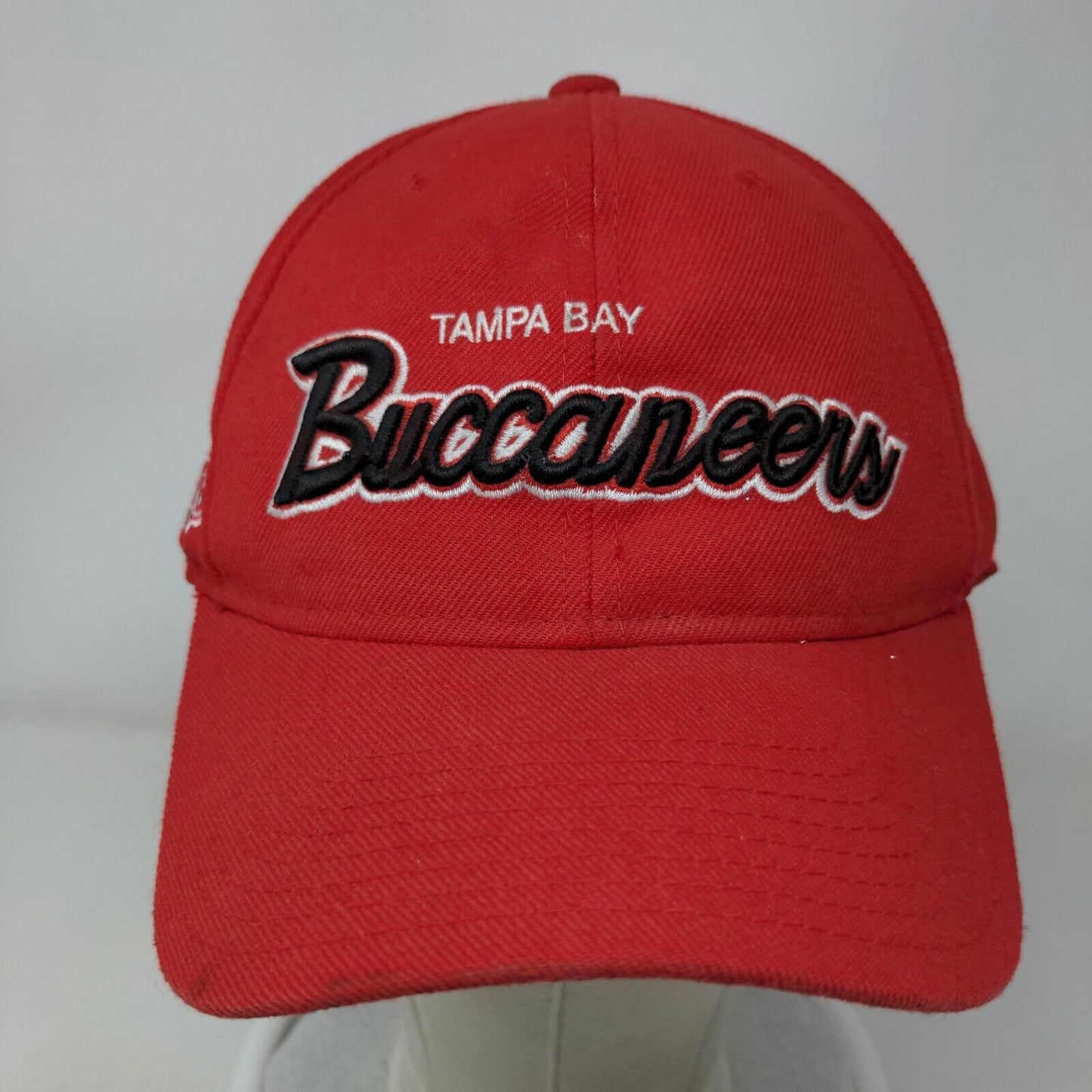 NFL Reebok Tampa Bay Buccaneers Strapback Hat Red OSFA Embroidered Logo