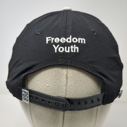 Pins & Aces 5 Panel Black One Size Hat Freedom Youth Tree Heart Rope Snapback