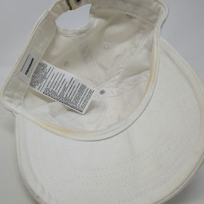 Converse Baseball Cap White One Size Chuck Taylor All Star Patch Slideback Hat