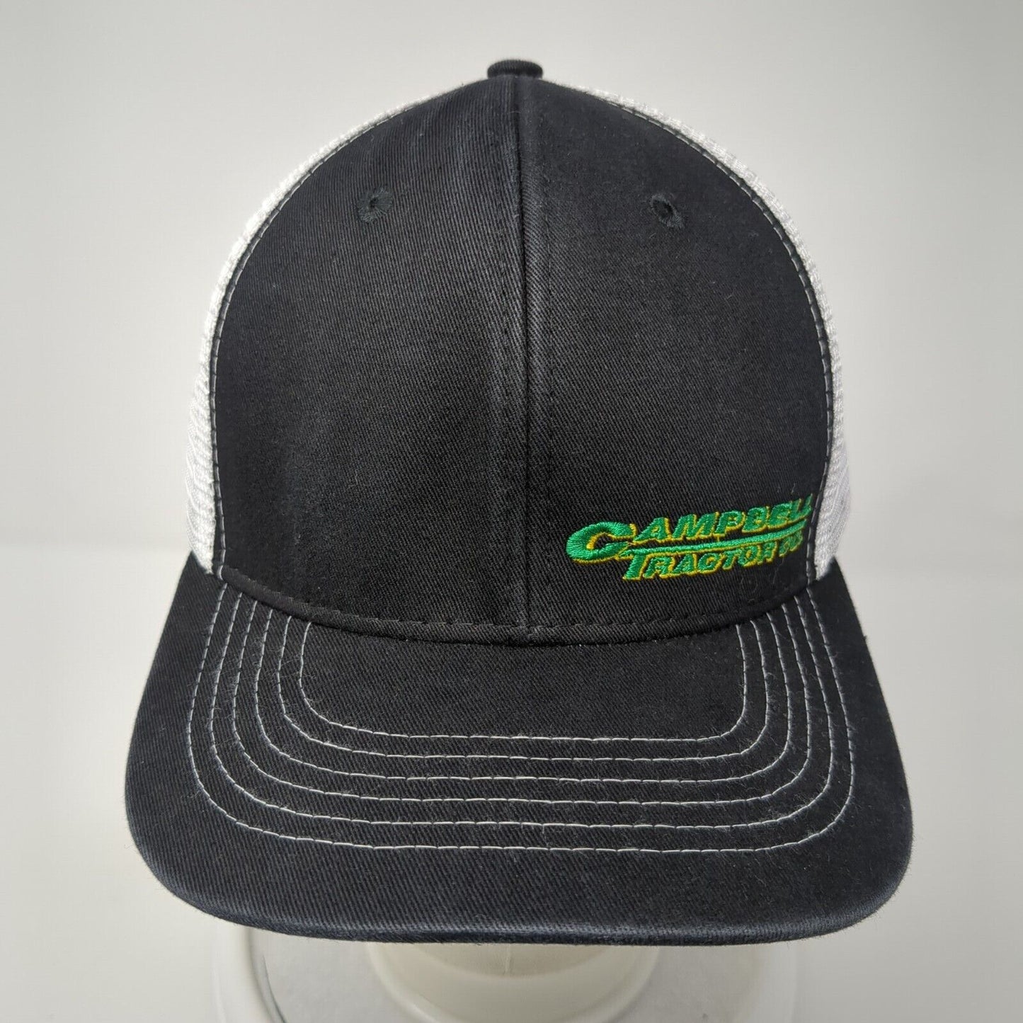 Campbell Tractor Co Snapback Mesh Back Trucker Hat Black One Size