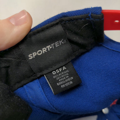 Sport Tek Men's Snapback Hat Blue OSFA Embroidered LA Logo Acrylic Wool Blend