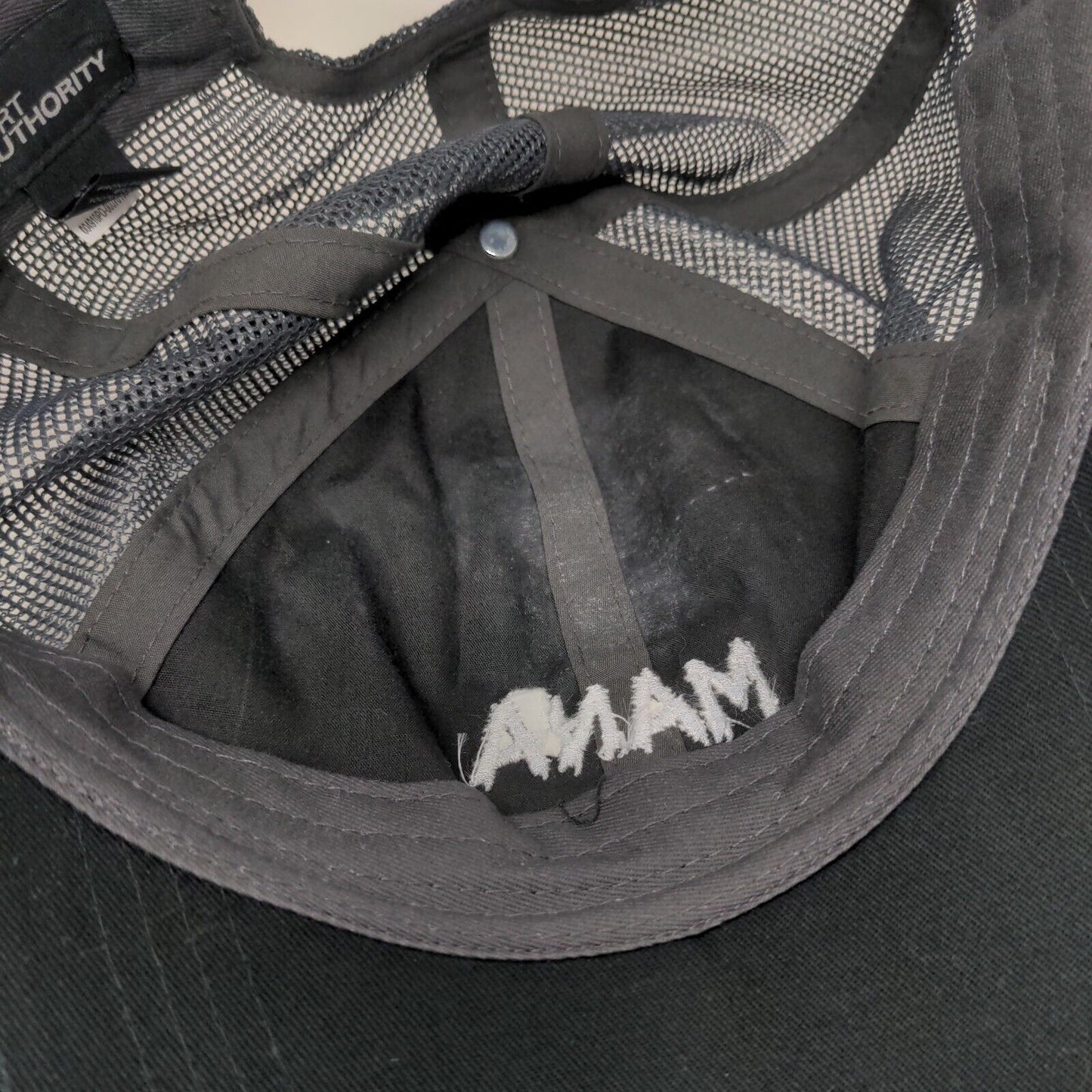 Mana Snapback Trucker Hat Black One Size Embroidered Port Authority