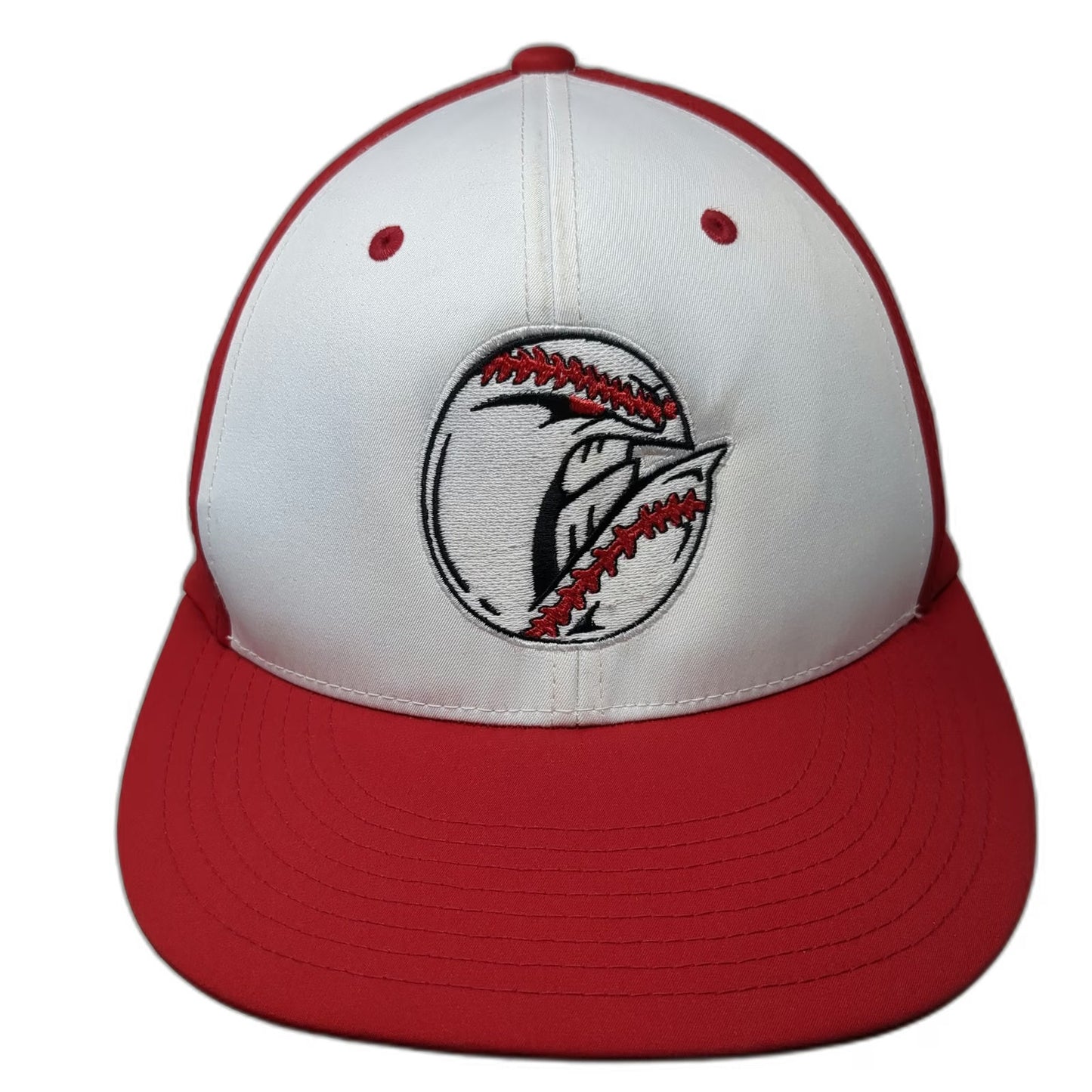 EvoShield Baseball Cap Red White M Warriors Perforated Flexfit Team Logo hat