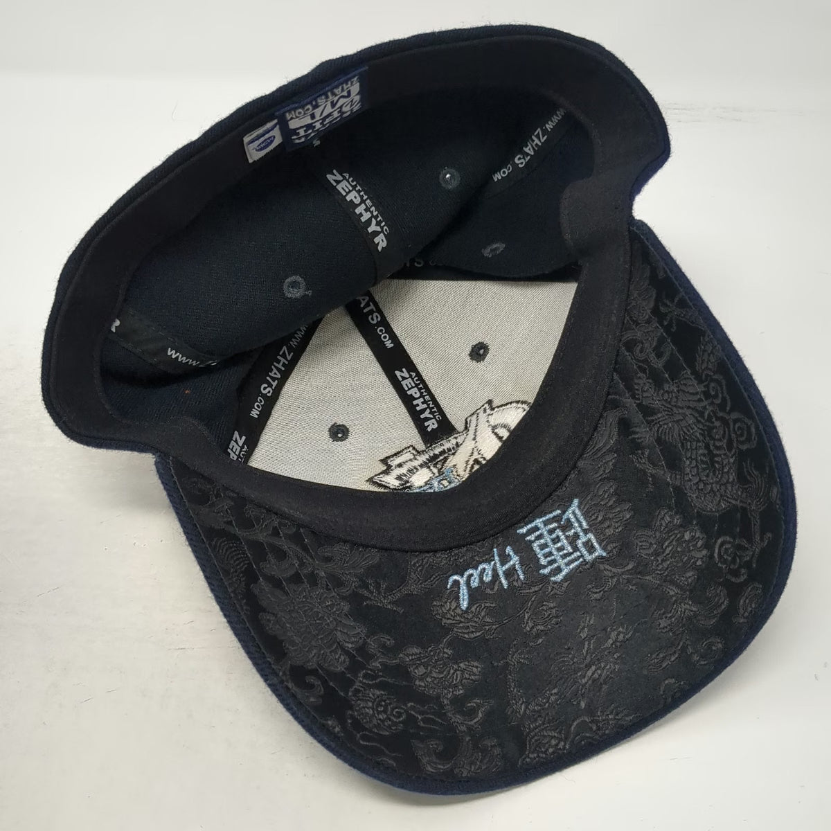 Zephyr North Carolina Tar Heels NCAA Cap Blue L Kanji Fitted Footprint Hat
