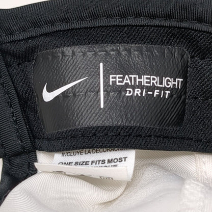 Nike Strapback Hat White One Size Adjustable Featherlight Dri-Fit