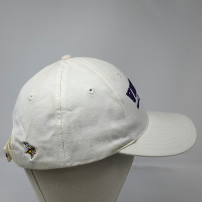 Minnesota Vikings NFL Reebok Hat White One Size Adjustable Strapback Cotton Logo