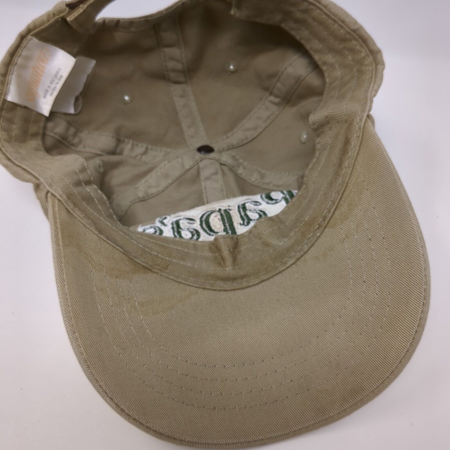 Papa's Pub & Grill Strapback Hat Tan One Size Adjustable Embroidered