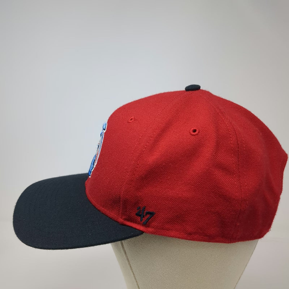'47 Lakewood Blueclaw MiLB Red Snapback Hat One Size Autographed SAL Patch OSFM