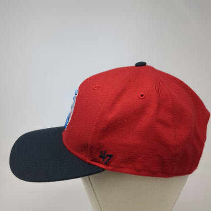 '47 Lakewood Blueclaw MiLB Red Snapback Hat One Size Autographed SAL Patch OSFM