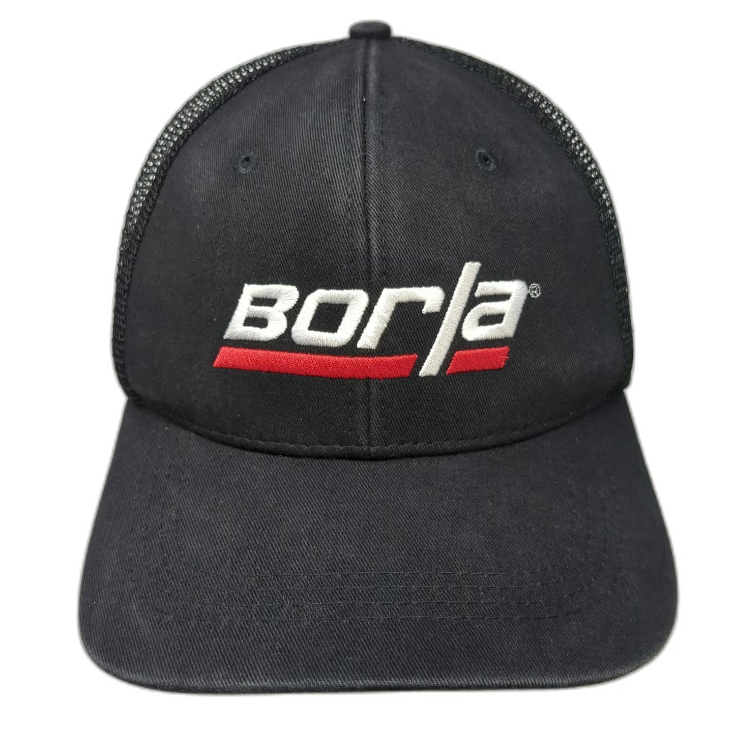 Borla Trucker Hat Black One Size Mesh Back Performance Exhaust Logo Snapback