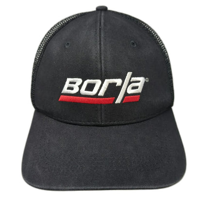 Borla Trucker Hat Black One Size Mesh Back Performance Exhaust Logo Snapback