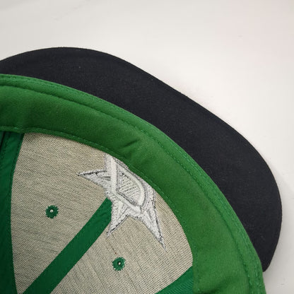 Adidas Snapback Green Black OSFM Hat Dallas Stars NHL Hockey Logo Flat Brim