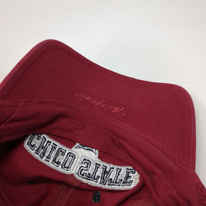 The Game Baseball Cap Red Black White OSFM Chico State Wildcats Hat Slideback