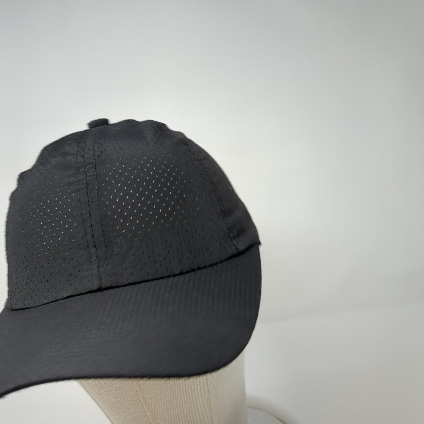 Unbranded Slideback Hat Black One Size Adjustable Breathable 6 Panel Blank