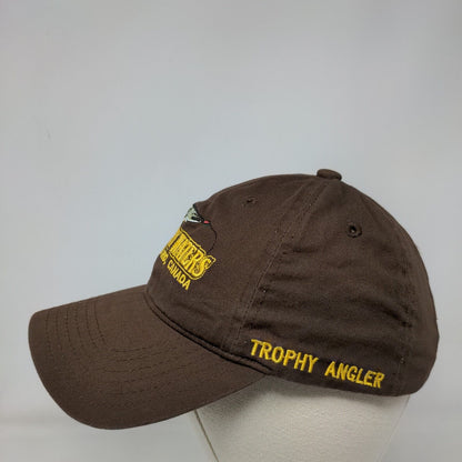 Trophy Waters Ontario Canada Strapback Hat Brown One Size Adjustable 6 Panel