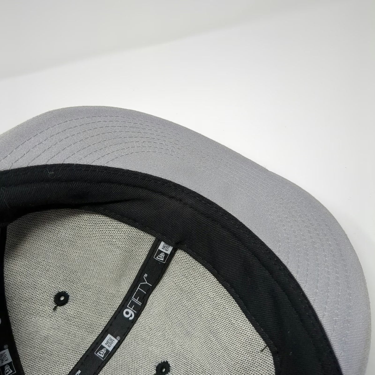 New Era San Antonio Spurs NBA Snapback Hat Black Gray One Size Flat Brim OSFM