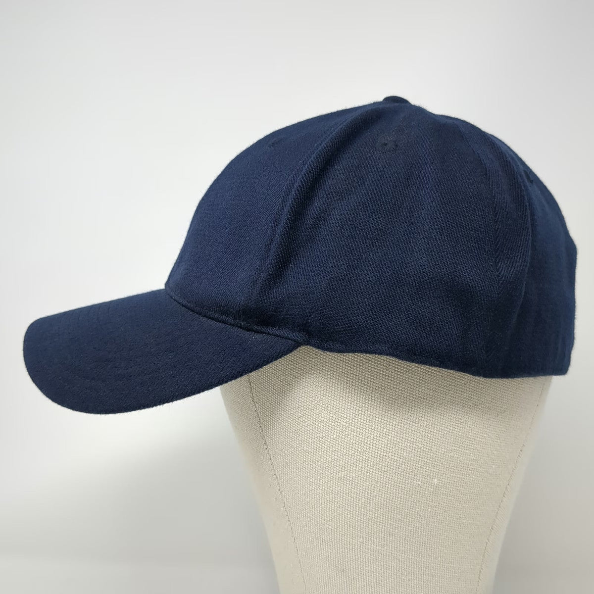 Cliff Keen Blue XL Baseball Cap Athletic Officials Blank Solid Stretch Hat