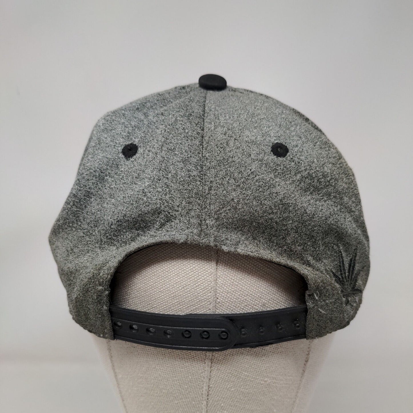Marijuana Weed Logo Hat Cap Gray Black Embroidered 100% Polyester