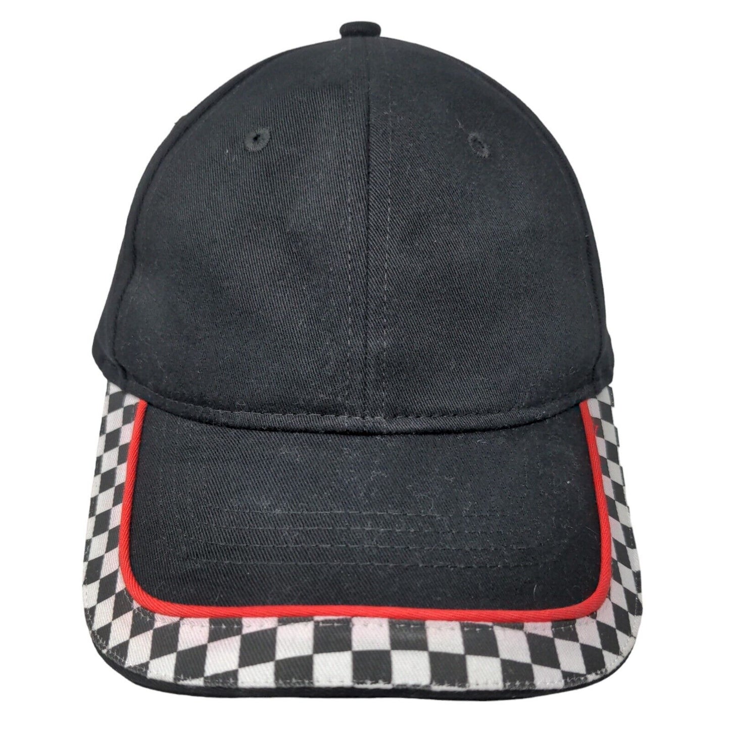 ArmyCrew Men's Strapback Hat Black Checkered Size 58CM 100% Cotton