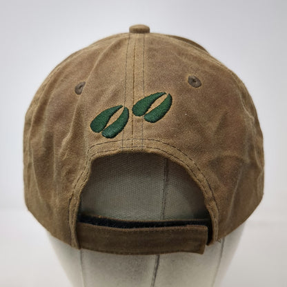 Rocky Mountain Elk Foundation Baseball Cap Brown One Size Strapback Antlers Hat