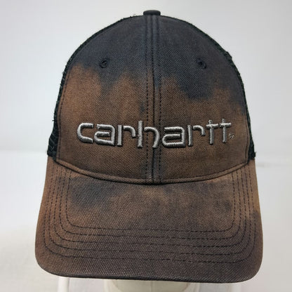 Carhartt Trucker Hat Black L Mesh Back Bleached Snapback Embroidered hat