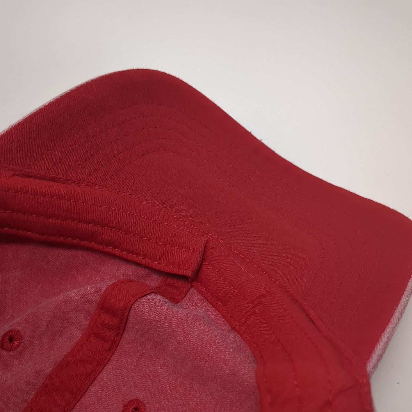 Unbranded Strapback Baseball Cap Red One Size Adjustable 6 Panel Blank