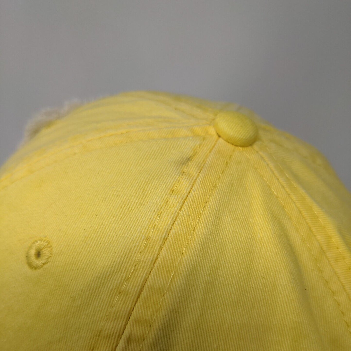 SRK Patch Slideback Hat Yellow One Size Adjustable Leather Strap Adams