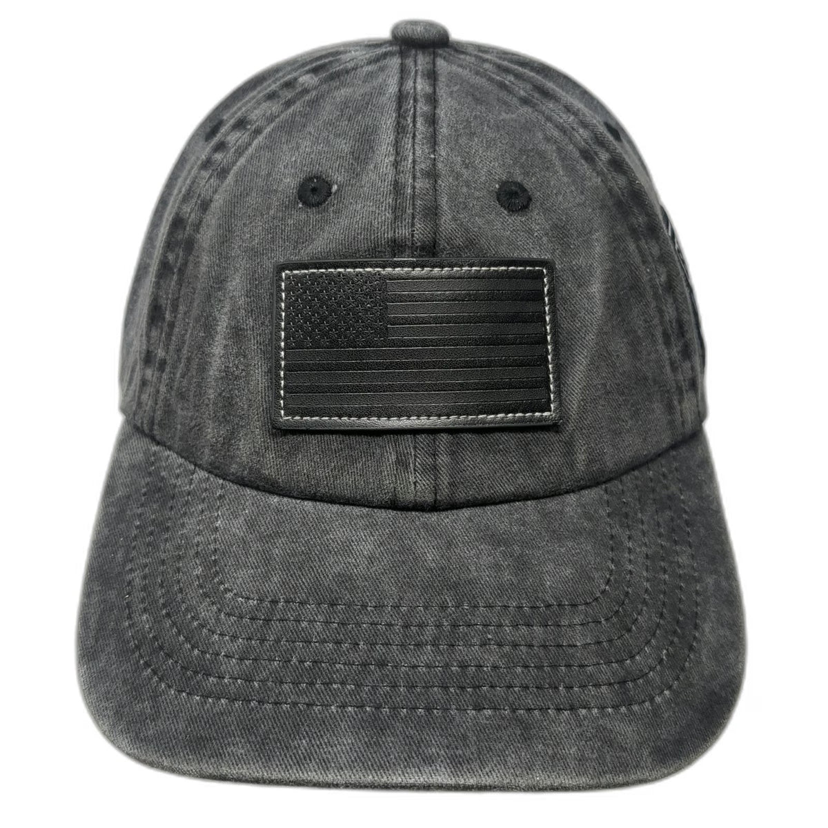 Ford Snapback Gray Hat One Size American Flag Built Tough Acid Wash Promo Logo