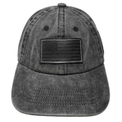 Ford Snapback Gray Hat One Size American Flag Built Tough Acid Wash Promo Logo