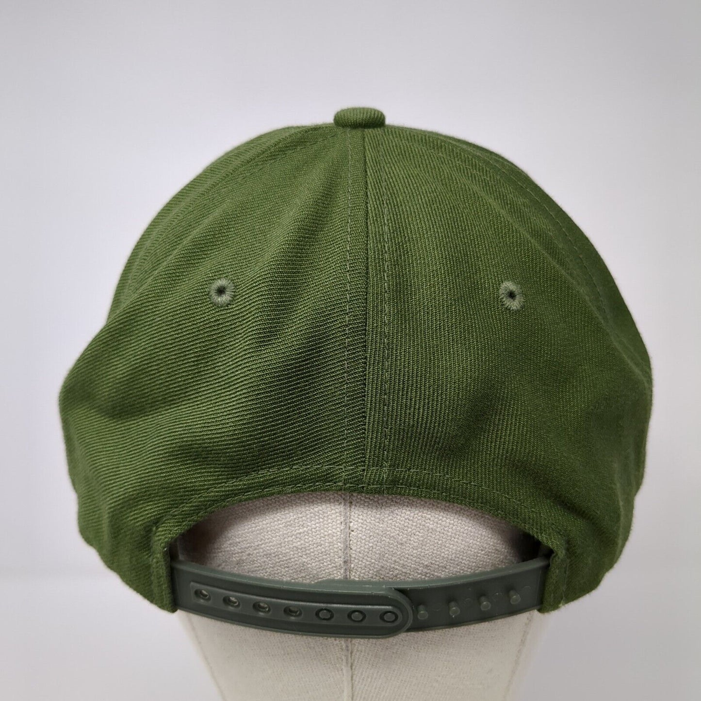Faith Family Freedom Snapback Hat Green One Size Adjustable Leather Patch