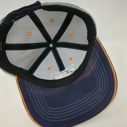 Cap America Federated Auto Parts Racing Blue Hat One Size Mesh Strapback Logo
