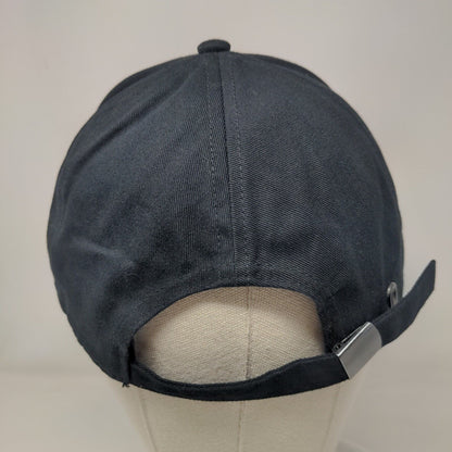 Letter V Slideback Hat Black One Size Embroidered Adjustable 6 Panel