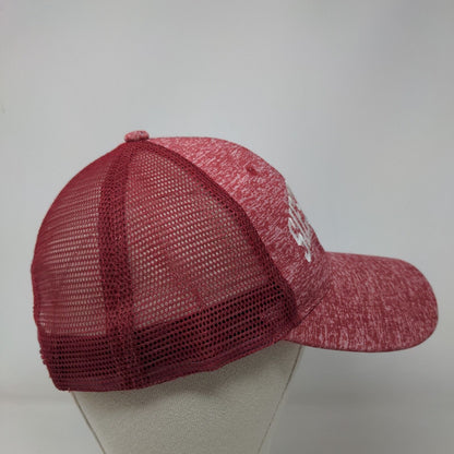 Siesta Key Florida Snapback Mesh Back Trucker Hat Red One Size 6 Panel